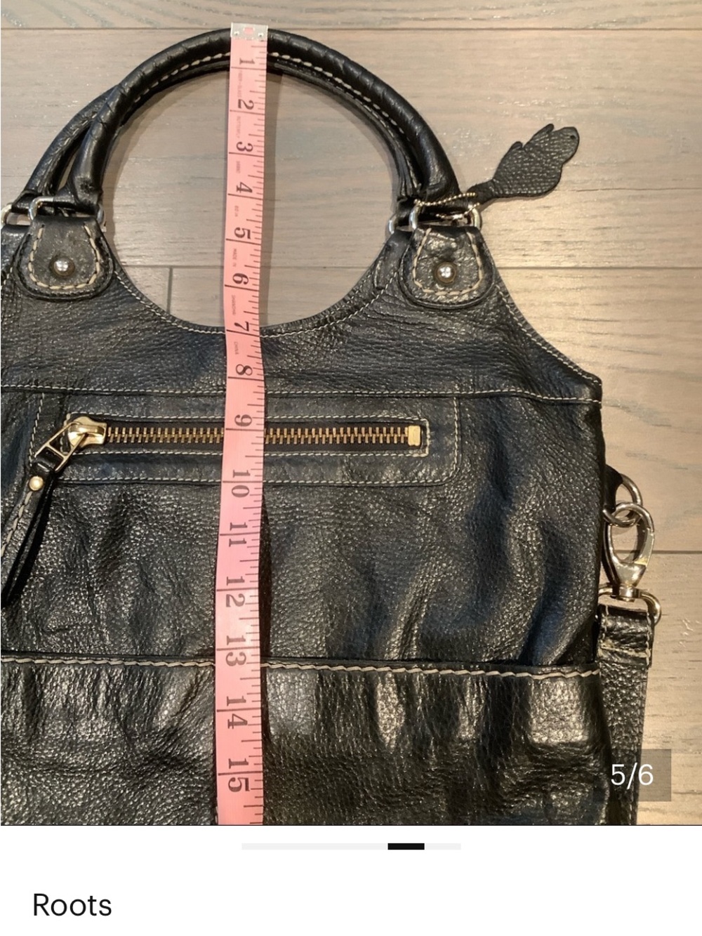 Roots Lauren Valentines Edition Red Leather Shoulder Bag. Made in Canada 🇨🇦 - Picture 7 of 7